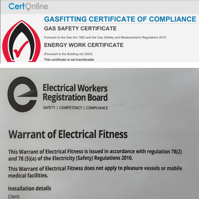 Electric and Gas Certification