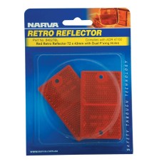 NARVA Reflector (Clear) 70mmx28mm - 50 Pack