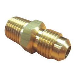SAE MALE x BSP TAPERED MALE UNION 5/16" x 1/4"