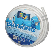 12MM x 20MT ROLL WHITE NON TOXIC REINFORCED WATER HOSE