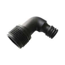 Coast RV 90° Elbow Hose Adaptor, 1/2" MPT to Click-On, Black