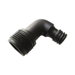 Coast RV 90° Elbow Hose Adaptor, 1/2" MPT to Click-On, Black