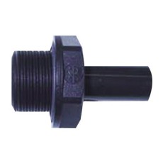 JG PLASTIC 12MM x 1/2" BSP STRAIGHT MALE STEM ADAPTOR