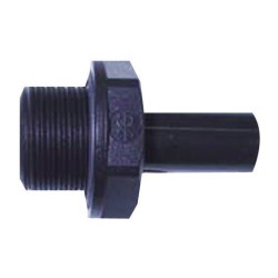 JG PLASTIC 12MM x 1/2" BSP STRAIGHT MALE STEM ADAPTOR