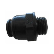 Jg 12MM 3/8" Straight Adapter Male Plastic