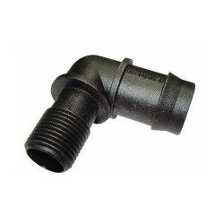 THREADED ELBOW 25MM BARBED x 1/2" BSP MALE
