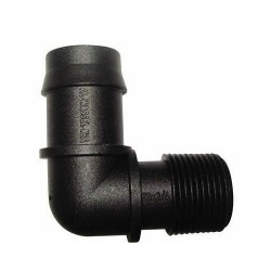 THREADED ELBOW 25MM BARBED x 3/4" BSP MALE