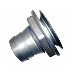 Plastic Grey 25MM Waste Outlet Straight C/w Grey Nut