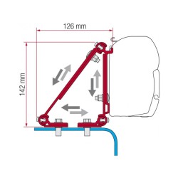 Fiamma F45 Awning Multi-Angle Mounting Bracket (Kit)