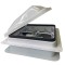 Coast RV 14x14 White Wind-Up Roof Vent With 12V FAN & LED