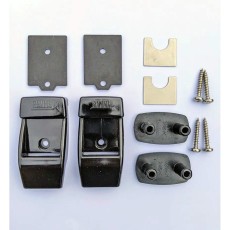 FIAMMA LEG WALL BRACKET KIT FOR F45 AWN DEEP BLACK — genuine Fiamma part