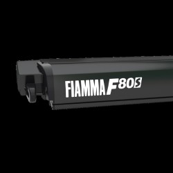 Fiamma F80s 400 Deep Black Awning - Royal Grey Canopy (2024 Update) — genuine Fiamma part