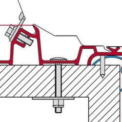 FIAMMA F80 KIT CARAVAN STD - Adaptor Kit — genuine Fiamma part