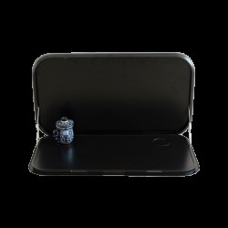 Caravan Picnic Table Black 4RC with LED Lighting & Backing Plate - 800 x 445mm — genuine Coast RV product