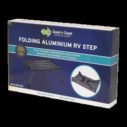 COAST Folding ALUMINUM RV Step (220kg Capacity) — genuine Coast RV product