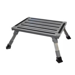 COAST Height Adjustable - Folding ALUMINUM RV Step (150KG Capacity) — genuine Coast RV product