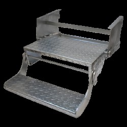 COAST Double Pull-Out Caravan Step - Galvanised Steel 560mm — genuine Coast RV product
