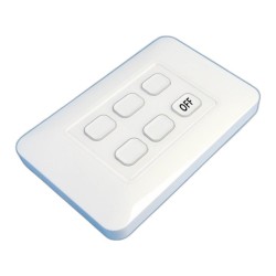 W.A.S. 6 Gang Wireless Switch with Master Off
