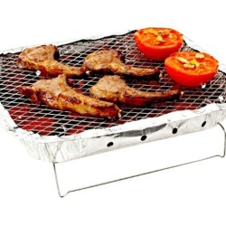 Billabong Disposable Charcoal BBQ with Wire Stand