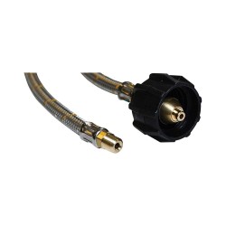 Bromic 8mm SS Pigtail LCC27 Class F x 7/16 - 24 I/F 450mm JL