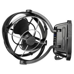 CAFRAMO Sirocco II 12/24V Black 7" Gimbal Fan w/ 3 Speed