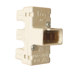 Cms 3 Way Adaptor Beige