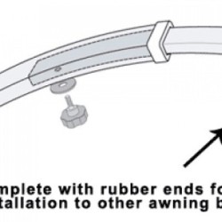 FIAMMA CURVED CENTRE RAFTER PRO.98655A002/ Old 03616A01 — genuine Fiamma part