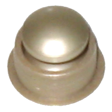 PUSH BUTTON KNOB + ROSE NICKEL 19mm