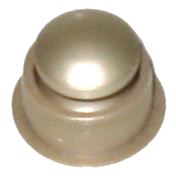 PUSH BUTTON KNOB + ROSE NICKEL 19mm