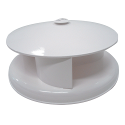 ROTARY VENT PLASTIC WHITE 240MM x