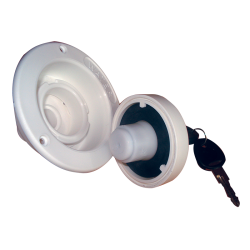 Water Filler White Lockable W/25mm Outlet