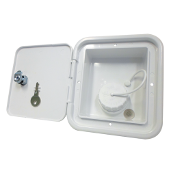 WATER FILLER LOCKABLE 4-3/4"Hx4-1/4"W + KEY & LABEL
