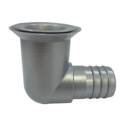 Plastic Silver/grey 25MM Waste Outlet 90 Degree