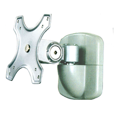 Sphere Silver Single Arm Wall Mount W/lock