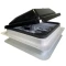 COAST 14x14 Black Wind-up Roof Vent with 12V FAN & LED