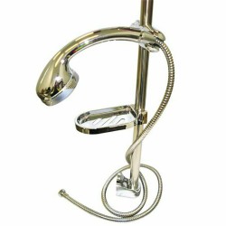 Coast Chrome Shower Rail W/hose, Rose & Soap Dish