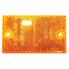Coast Rectangular Screw Mount Reflector Amber