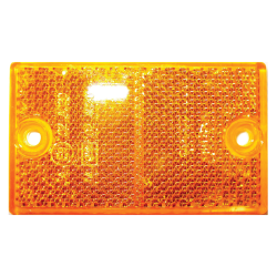 Coast Rectangular Screw Mount Reflector Amber