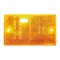 Coast Rectangular Screw Mount Reflector Amber
