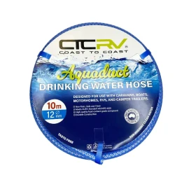 COAST RV Aquafresh 10m Blue Drinking Water Hose - 12mm