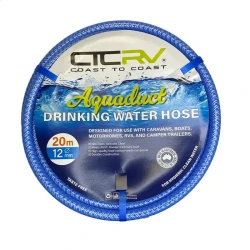 COAST RV Aquafresh 20m Blue Drinking Water Hose - 12mm