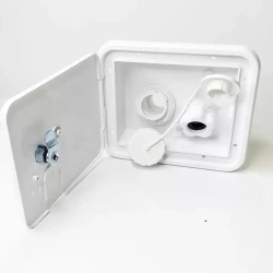 Jayco Dual Lockable Water Filler W/plastic Valve + Key & Label