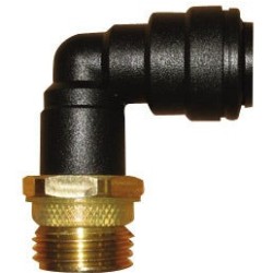 Jg 1/2" Brass Male Adapter W/12mm Plastic Elbow