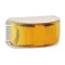 L.e.d Front End Outline Marker Or External Cabin Lamp Amber - Chrome Base
