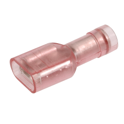 NARVA 6.3x0.8mm Trans-RED Female Blade TERMINAL t/s 2.5-3mm - 100 Per Box