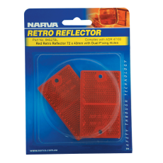 NARVA Reflector (Clear) 70mmx28mm - 50 Pack