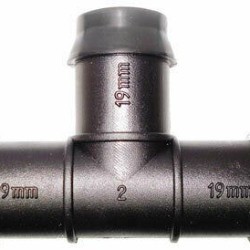 Plastic Barbed Tee 19MM