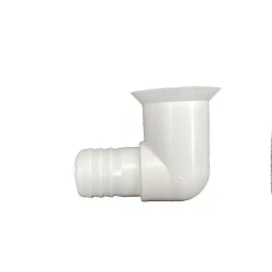 Plastic White 25MM Waste Outlet 90 Degree