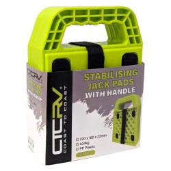 COAST RV Stabilizing Jack Pads with Handle | Set of 4 — genuine Coast RV product