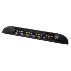 COAST RV 200mm Black Slimline Awning (General) LED Light - IP67 Amber & Std